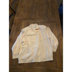Linda Allard for Ellen Tracy Vintage 100% Silk Cream Jacket, Size M